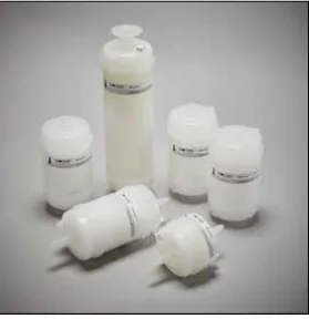 Microcap™ PPTFE Capsule filtrante dezinfectabile din polietilenă tetrafluoretilenă (PTFE) plisată, Porvair