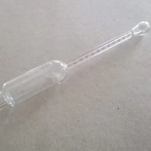 Butirometru pentru lapte degresat 0-1%, G, cu bulb inchis, Funke Gerber