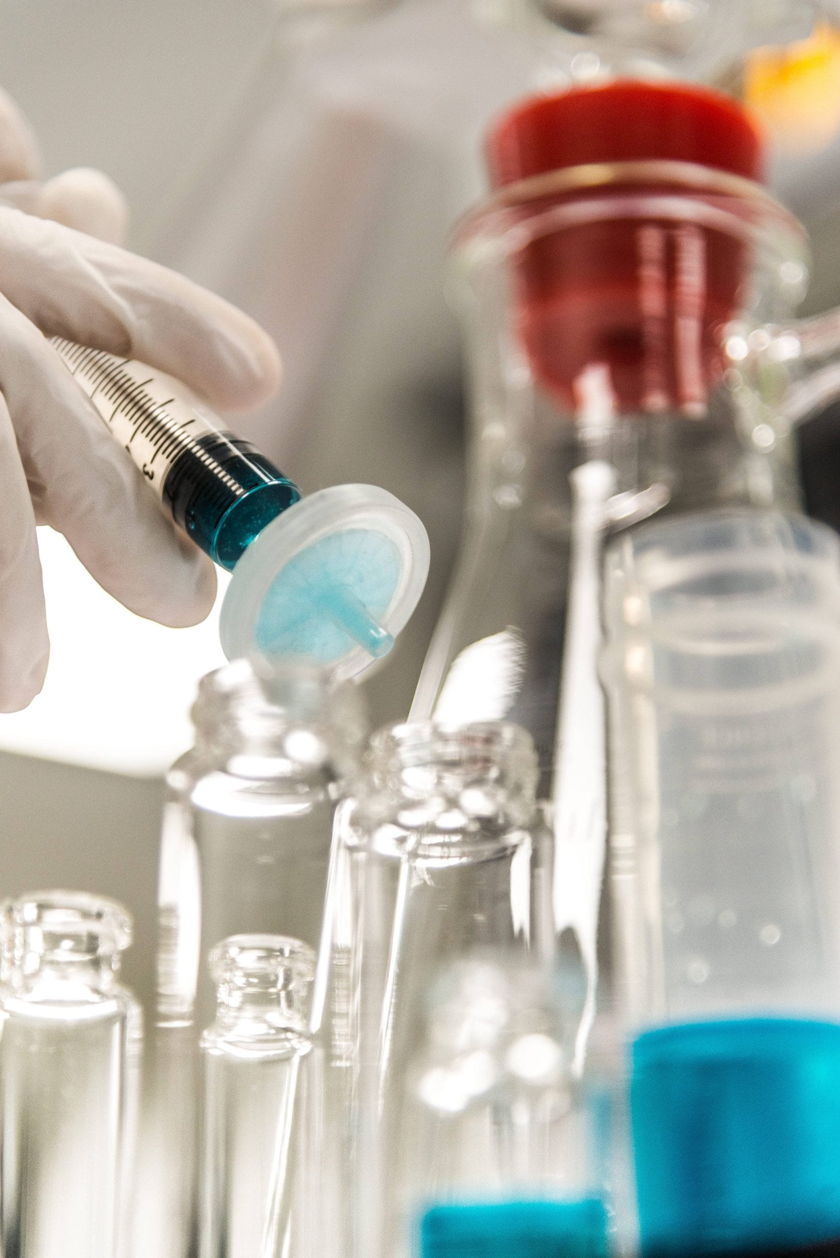 Filtre de seringă din microfibră de sticlă SGF pentru soluții apoase și organice