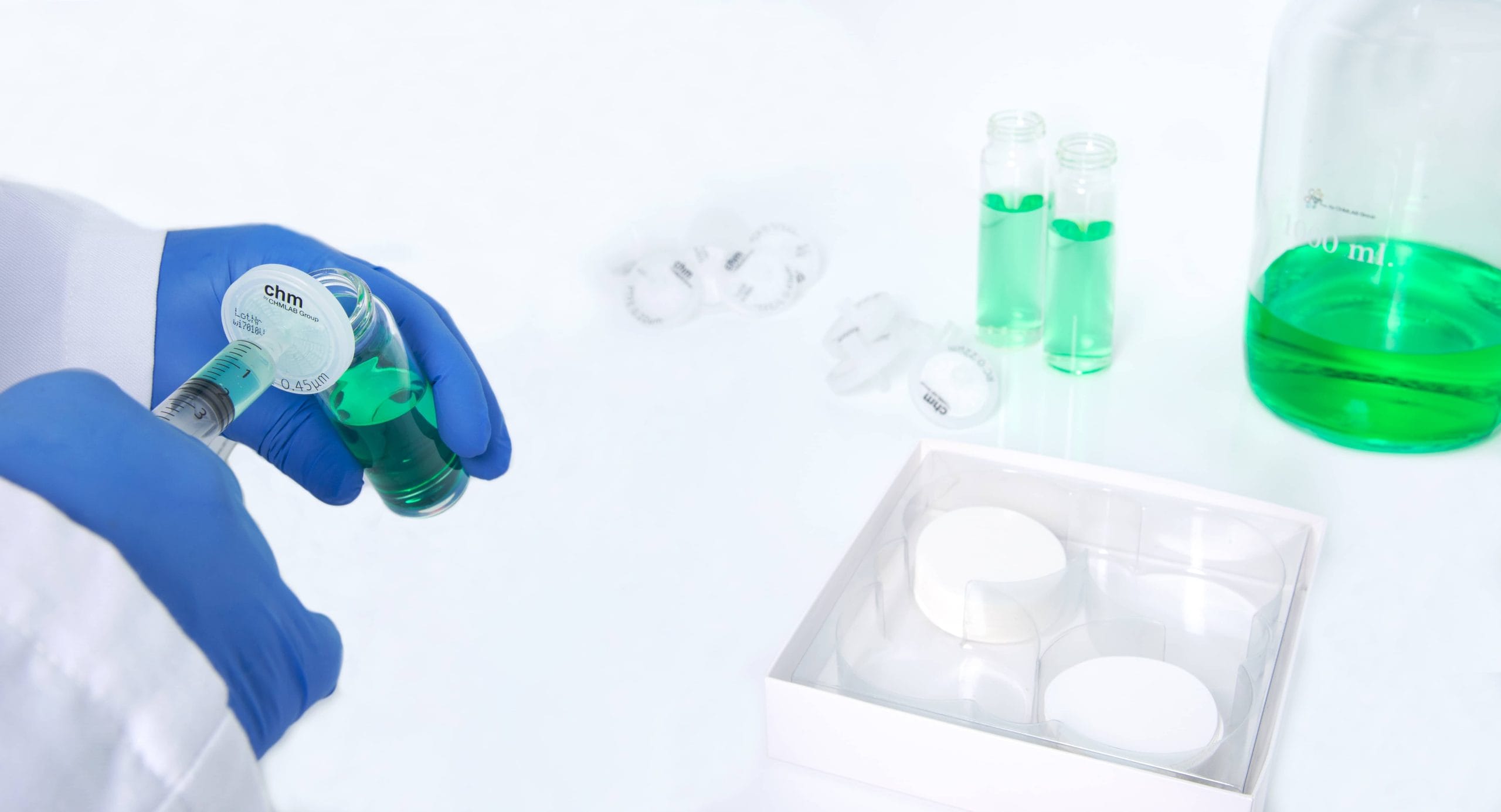 Filtre de seringă din poliamidă 66 (Nylon) SNY pentru sterilizare și pregătirea probelor HPLC